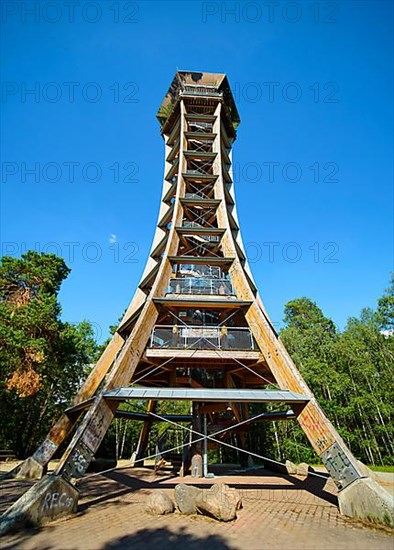Felixsee observation tower near Weisswasser