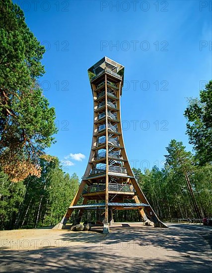 Felixsee observation tower near Weisswasser