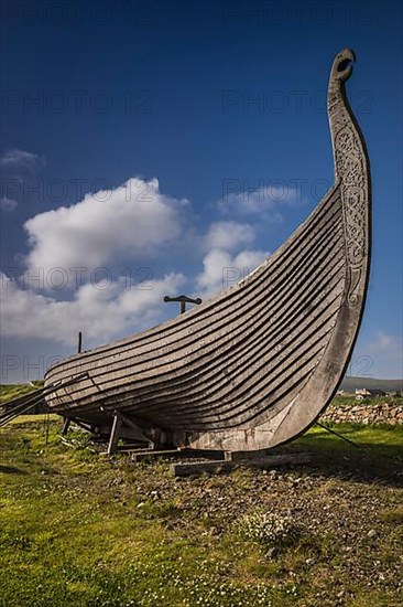 Reconstruction of a Viking longboat