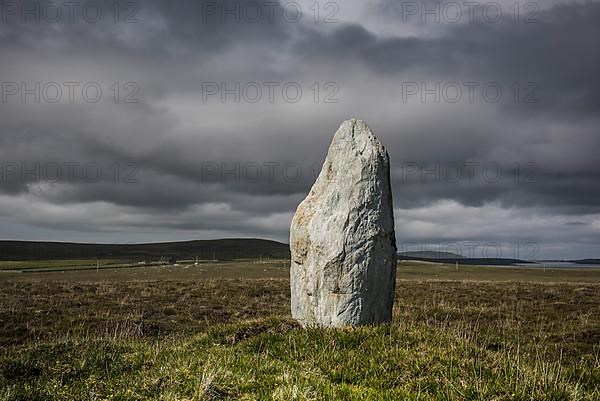 Prehistoric standing stone block