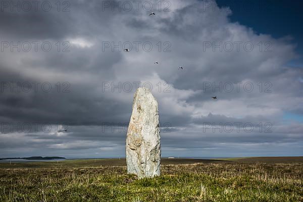 Prehistoric standing stone block