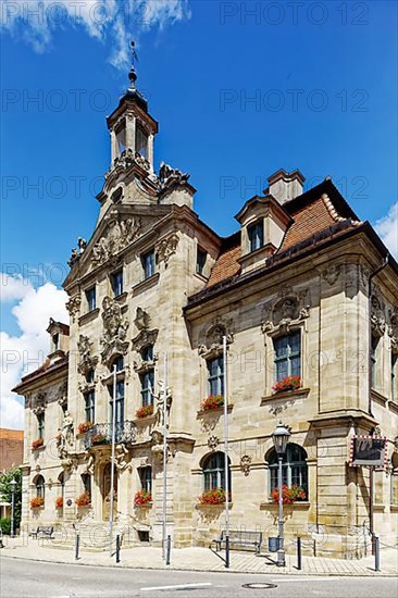 Town hall with rich facade decoration