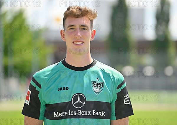 Goalkeeper Florian Schock VfB Stuttgart Portraittermin VfB Stuttgart 2022 2023 Licence Player Football 1. Bundesliga Men GER Stuttgart 05. 07. 2022