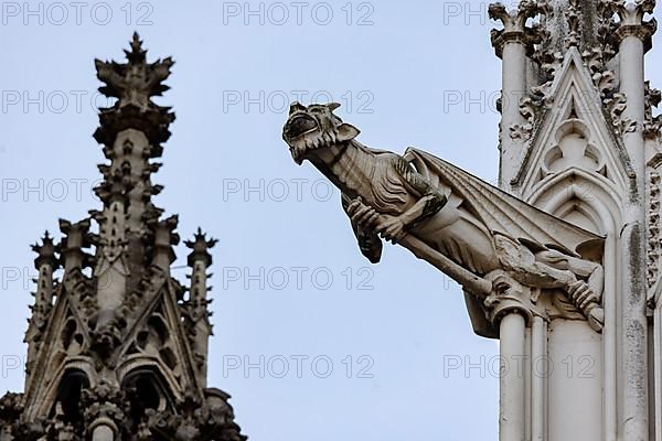 Mystical figures as gargoyles at Cologne Cathedral