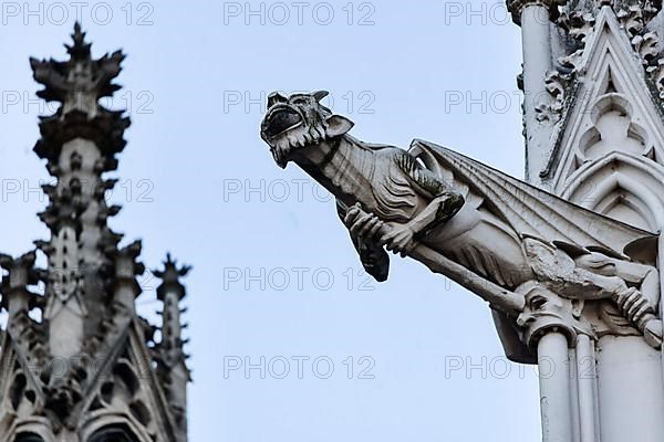 Mystical figures as gargoyles at Cologne Cathedral