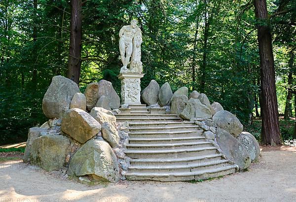 Hercules Statue in the Azalea and Rhododendron Park Kromlau