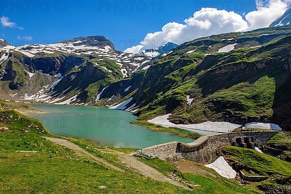 Nassfeld reservoir with water from Pfandlschartensee