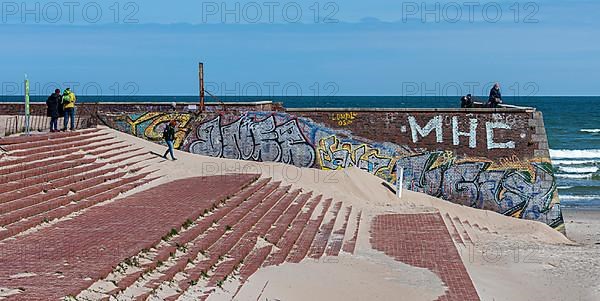 Old wall on the dyke in Prora