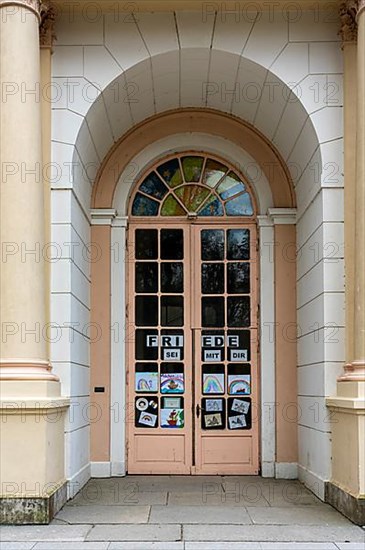 Entrance to the castle church in Putbus