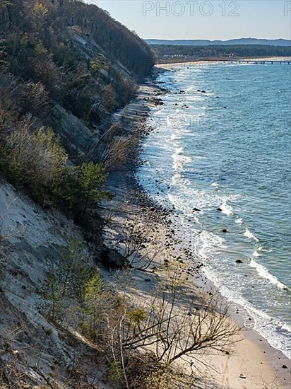 Coastal landscape near Lietzow on the island of Ruegen