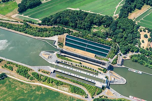 Aerial view lock group Uelzen