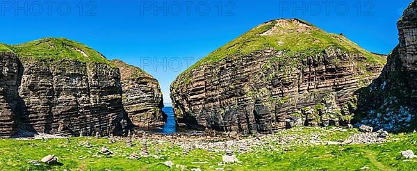 Cliffs over Puffin Cove