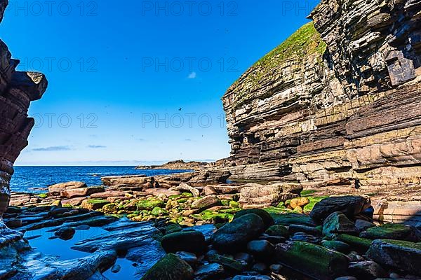 Cliffs over Puffin Cove