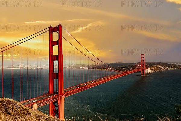 Golden Gate Bridge in the evening light