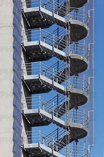 Steep outside staircase at the tower