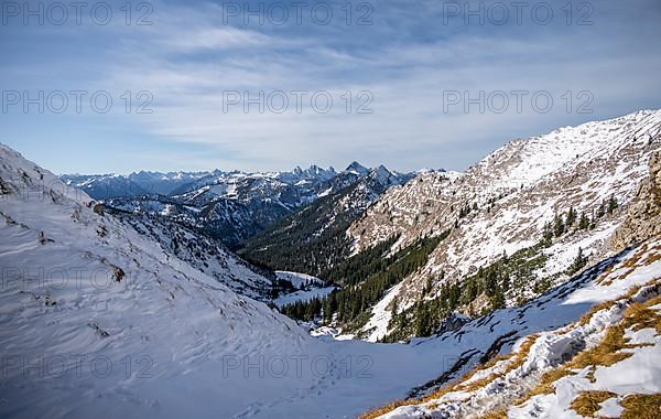 Lonely mountain valley