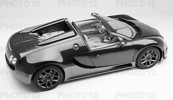 Sports car special model Rembrandt Bugatti from the series Les Legendes de Bugatti. The model