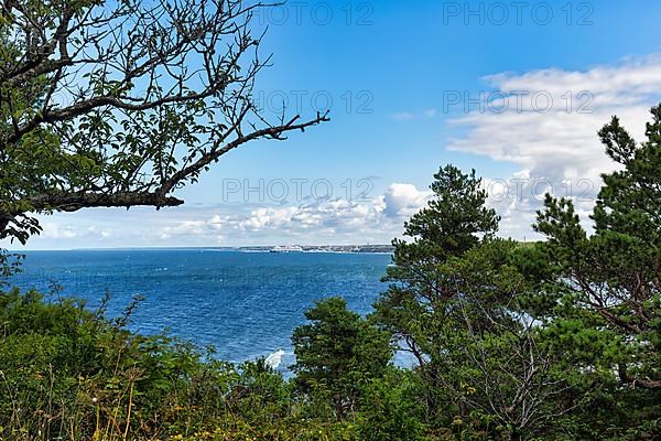 View of the town from the cliff Hoegklint