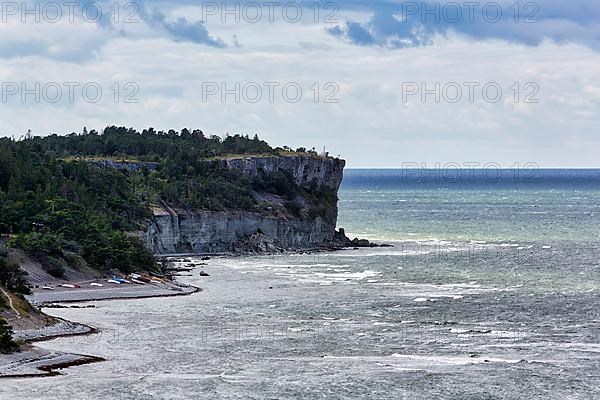 View of cliff coast Hoegklint