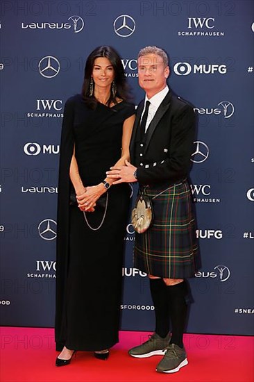 David Coulthard with woman Karen Minier