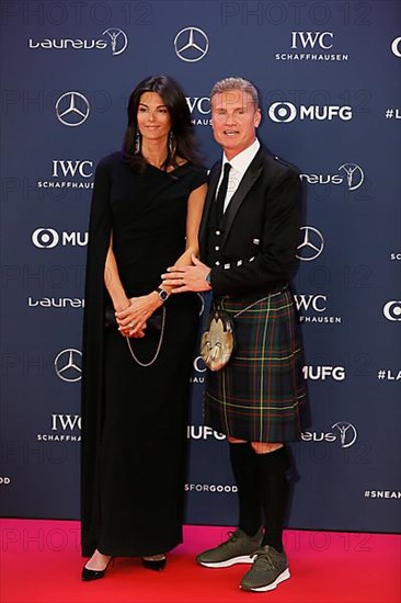 David Coulthard with woman Karen Minier