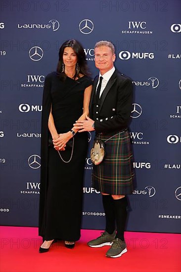 David Coulthard with woman Karen Minier