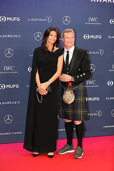 David Coulthard with woman Karen Minier