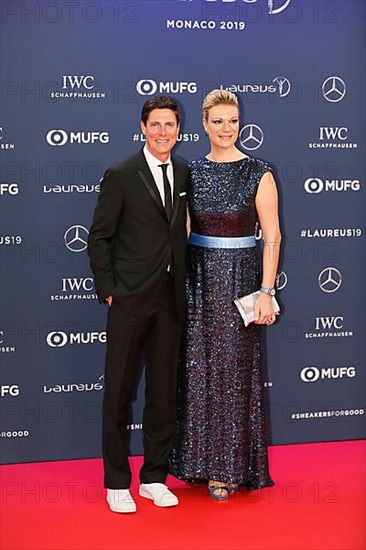Maria Hoefl-Riesch with man Marcus Hoefl