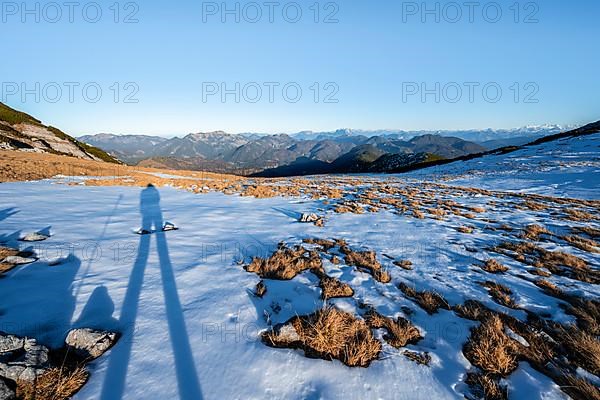 Shadow of a climber