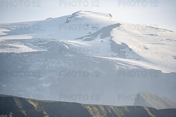 Mountains with glacier Eyjafjallajoekull