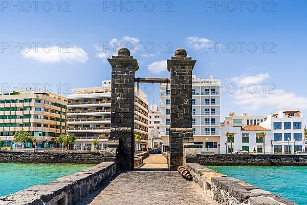 Historic bridge of the balls leading to San Gabriel Castle