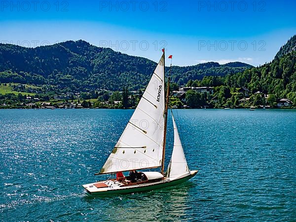 Sailing boat on the Wolfgangsee