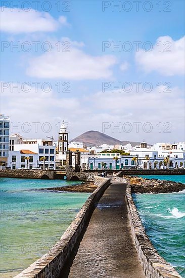 Arrecife cityscape seen from San Gabriel castle