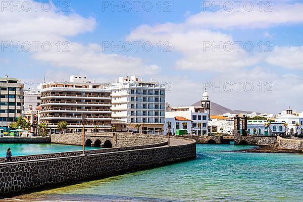 Arrecife cityscape seen from San Gabriel castle