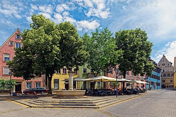 Square with fountain