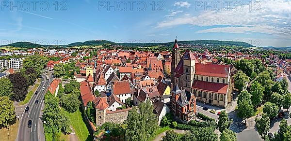 Aerial view of the old town from the northeast