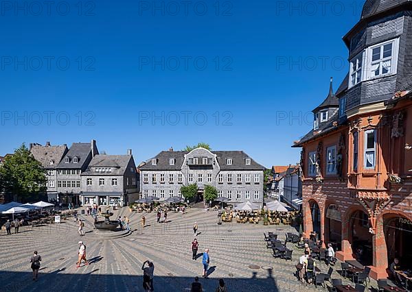 Market square with market fountain