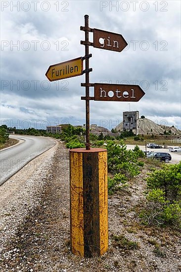 Rusty iron signs