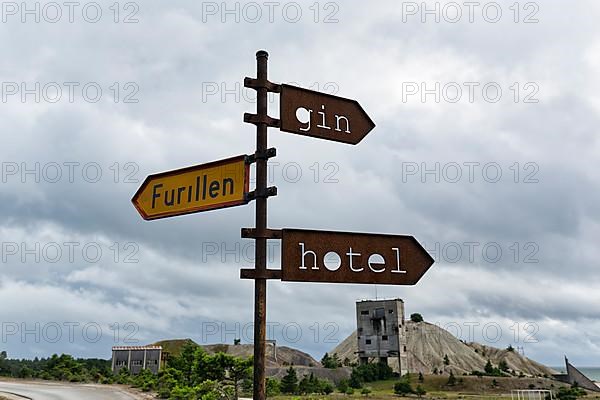 Rusty iron signs