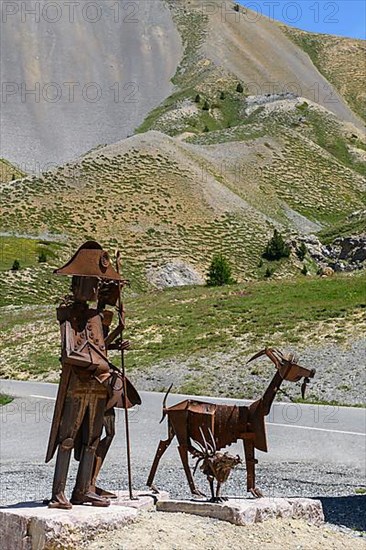 Stylised metal sculpture of Emperor Napoleon