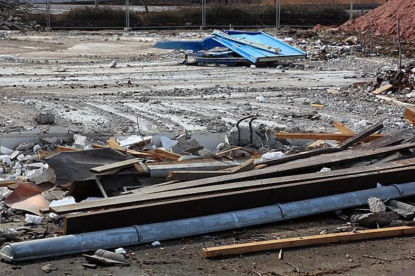 Demolition of an old industrial building