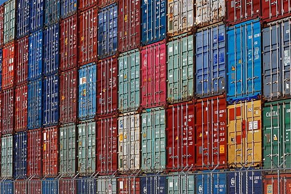 Stacked container