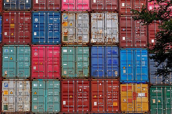 Stacked container