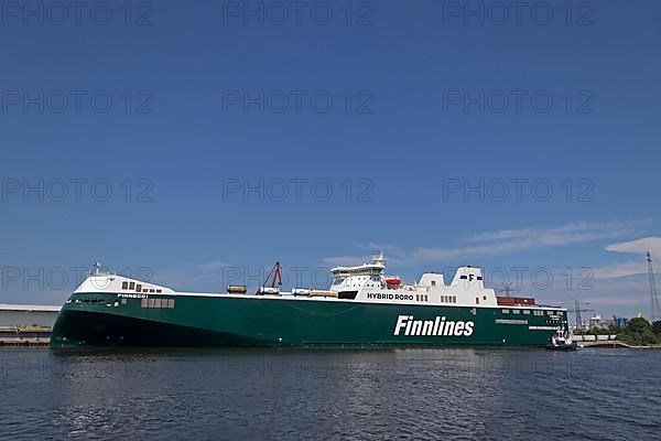 Finnlines ferry Hybrid Roro in port