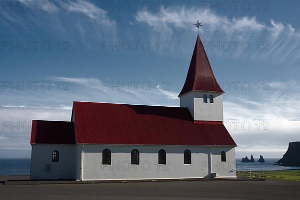 The church of Vik i Myrdal