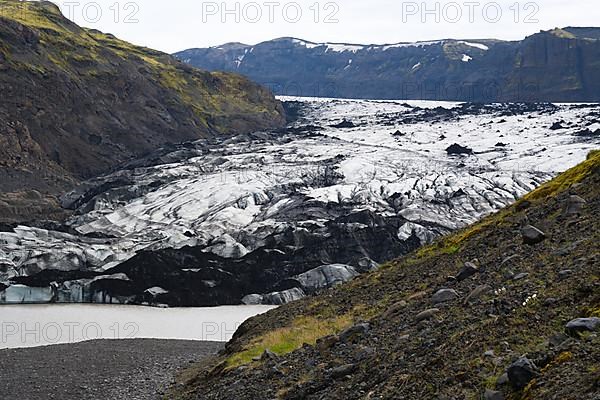 The Myrdalsjoekull glacier near Vik i Myrdal