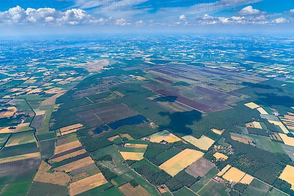 Aerial view of the Great Moor near Uchte