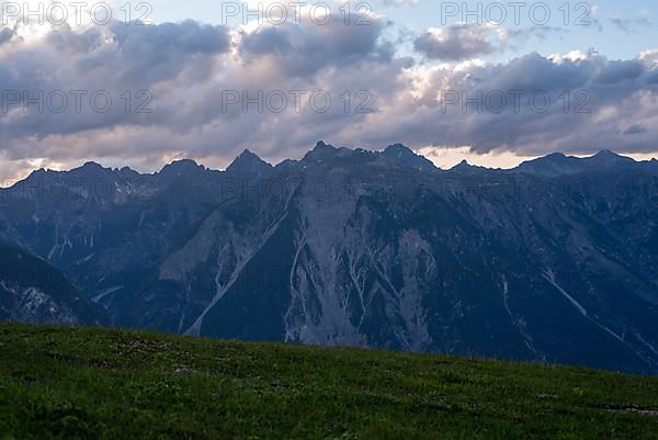 View of the Alps from Venet Mountain