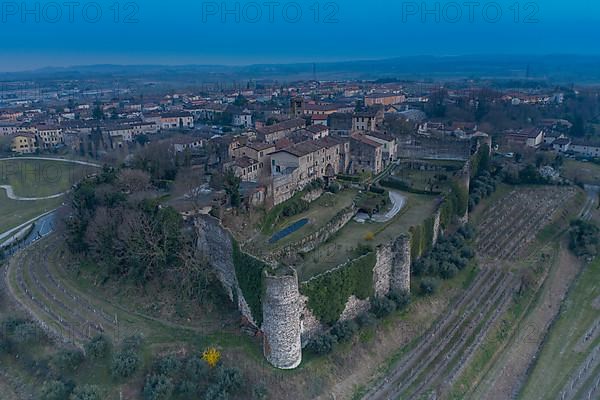 View of Castle and town of Pozzolengo