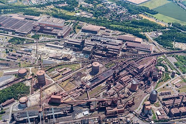 Aerial view of the Salzgitter AG steelworks